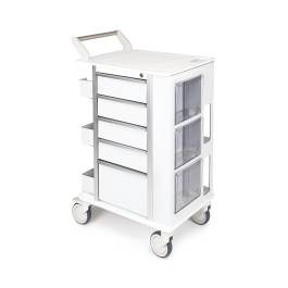 OmniMed 351009 Omni Ergo Phlebotomy Cart with 5 Drawers
