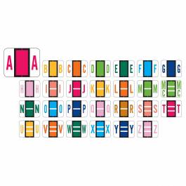 A-1286-A 1H x 1 1/4W Tab Products 1286 Match Alpha Sheet Labels 