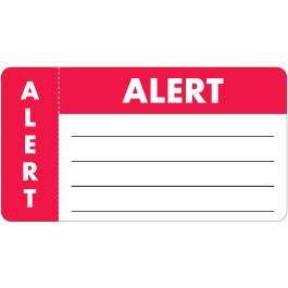 Removable Laser Labels - Fluorescent Red, 8 1/2 X 5 1/2" S-14076R - Uline