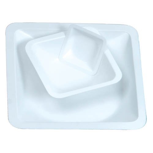 Disposable White Polystyrene Lab Standard Weighing Boat Heathrow Scientific