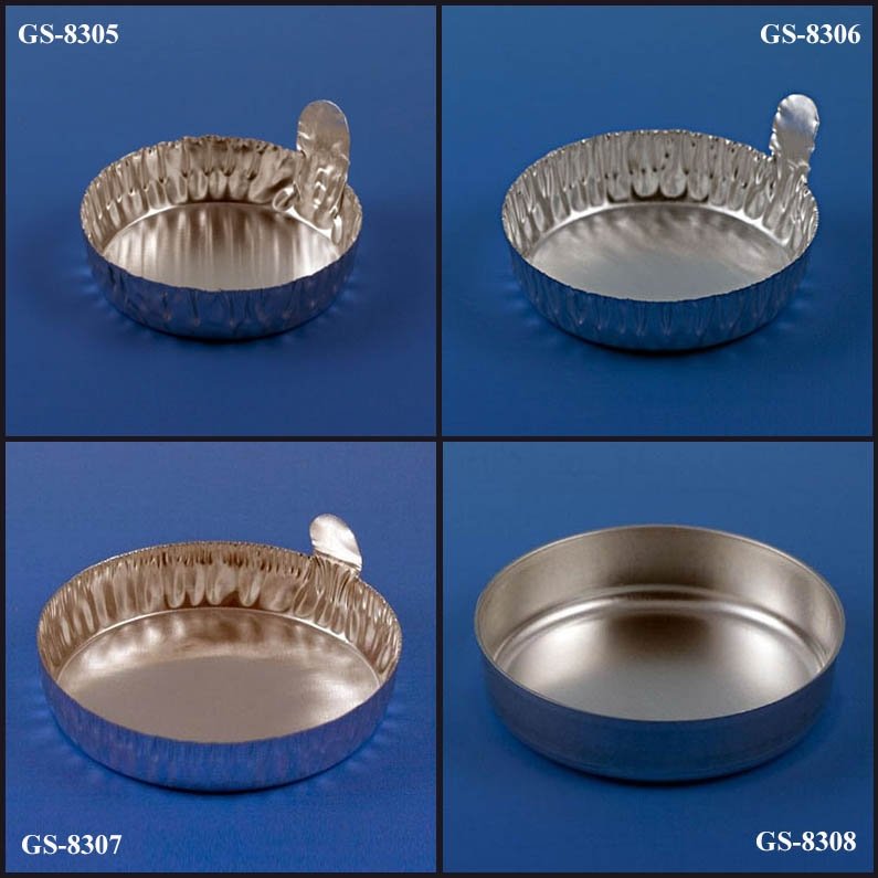 Aluminum Round Weighing Dish Disposable Aluminum Evaporating Dish Globe