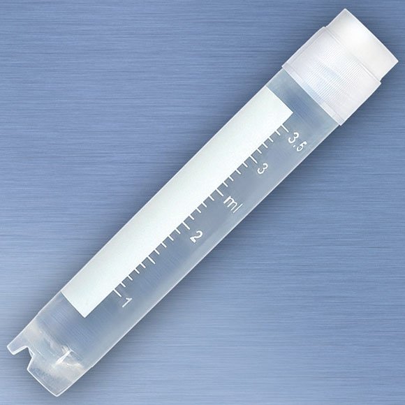 4mL Barcoded Cryogenic Vial External Thread Round Bottom Self-Standing ...