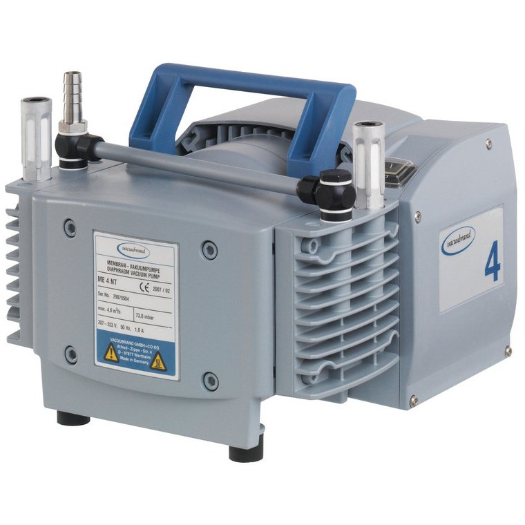 BrandTech 20731003 VACUUBRAND AluminumFKM ME4 NT Diaphragm Vacuum Pump