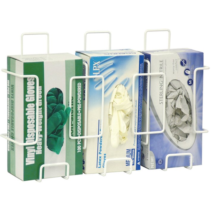 Glove and facial tissue dispenser: for 3 boxes, HxWxD 350 x 222 x