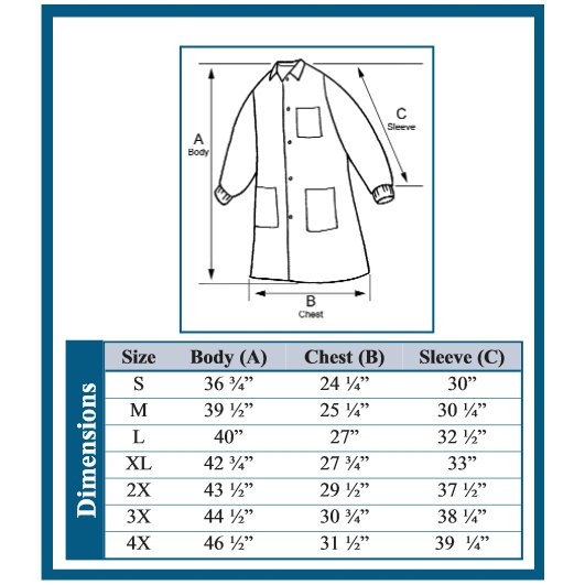 AlphaGuard Lab Coats with Knit Cuff Serged Seams by AlphaProtech