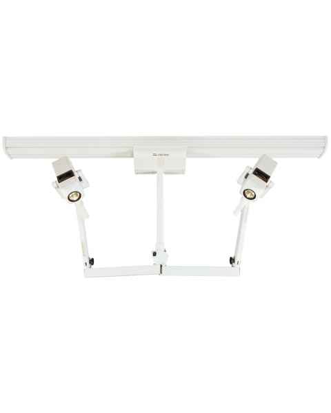 CoolSpot II Double Heads on Fastrac Ceiling Mount Exam Light