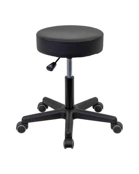CanDo® 07-7063 Black Pneumatic Stool - Without Back