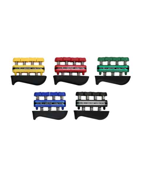 CanDo&reg; 10-0745 Digi-Flex&reg; Hand and Finger Exerciser, Set of 5 - Without Rack
