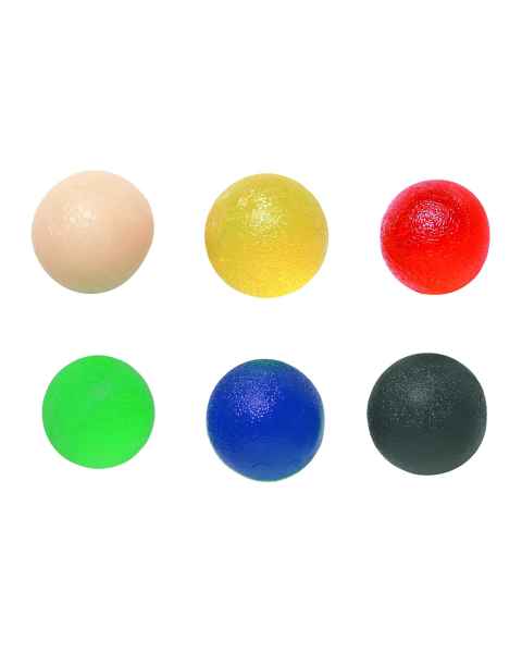 CanDo&reg; 10-1496 Gel Squeeze Ball, Standard Circular - 6-Piece Set