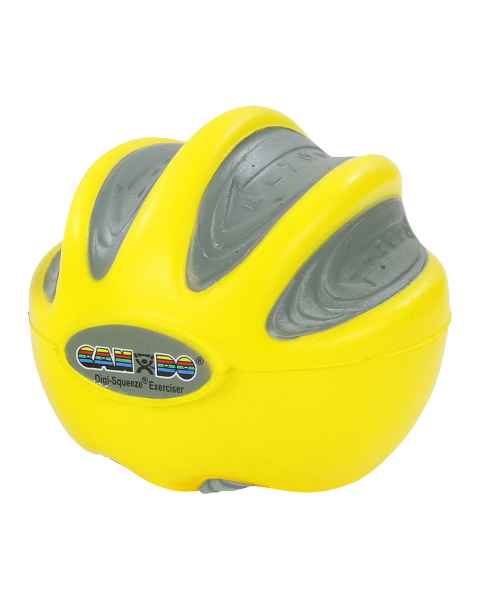 CanDo&reg; 10-1980 Digi-Squeeze&reg; Hand and Finger Exerciser, Medium - X-Light, Yellow