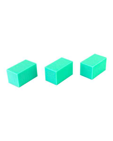 CanDo&reg; 10-2466 Hand Therapy Block, Firm, Green - Pack of 3