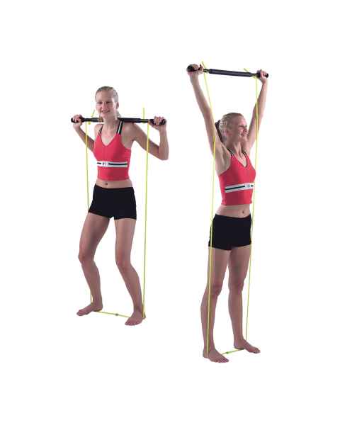 CanDo&reg; 10-2979 Padded Exercise Bar with Tubing, Unweighted