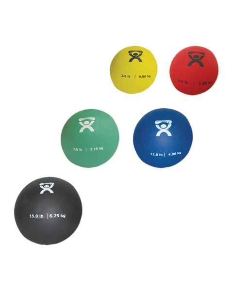 CanDo&reg; 10-3176 Soft and Pliable Medicine Ball, 5-Piece Set