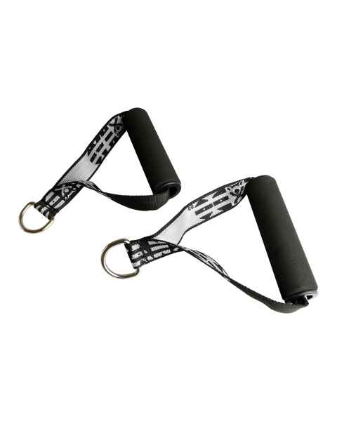 CanDo&reg; 10-3220 Handle with D-Ring for Exercise Band and Tubing - 1 Pair