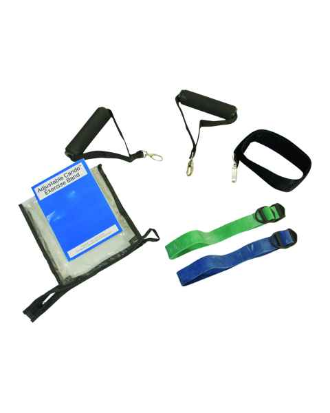 CanDo&reg; 10-3234 Adjustable Exercise Band Kit - 2-Piece Kit