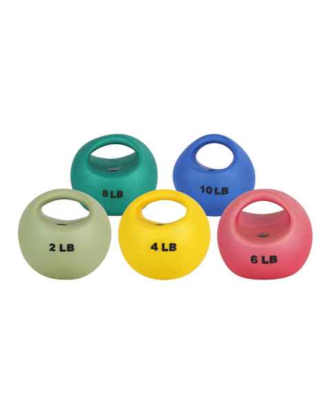 CanDo&reg; 10-3295 One Handle Medicine Ball - 5-Piece Set