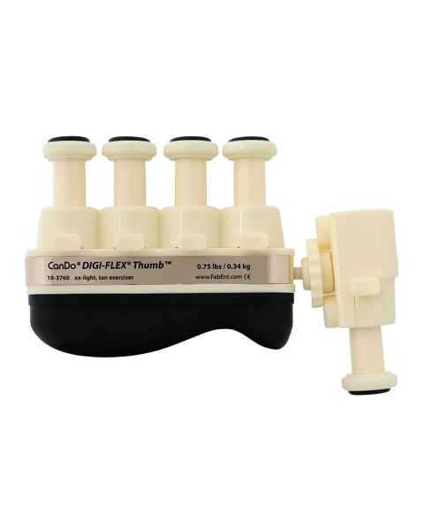 CanDo&reg; 10-3760 Digi-Flex&reg; Thumb&trade; Hand and Finger Exerciser - XX-Light Resistance, Tan