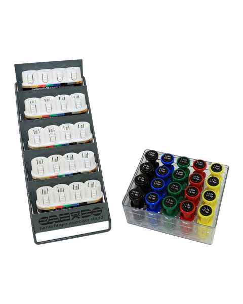 CanDo&reg; 10-3841 Digi-Flex&reg; Multi&reg; Hand and Finger Exerciser Clinic Pack - 5 Frames, 20 Snap-In Finger Buttons with Rack