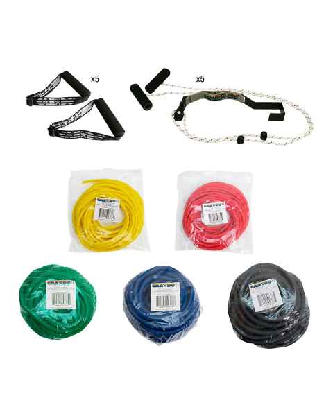 CanDo&reg; 10-5048 Tubing Shoulder Pulley Exerciser - 5-Piece Set (Rope with handle is Not Included)