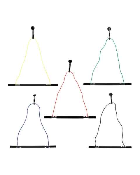 CanDo&reg; 10-5068 Tubing with Overdoor Pull-Down Bar Exerciser - 5-Piece Set