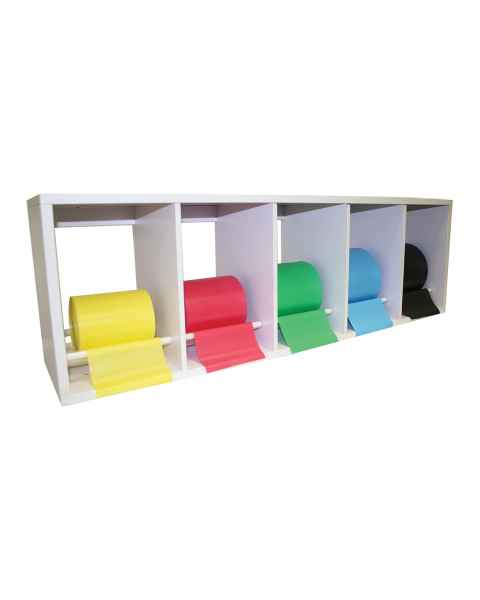 CanDo&reg; 10-5104 Dispens-a-Band&reg; Plastic Storage Rack - 5 Rolls Capacity (Resistance Bands are Sold Separately)