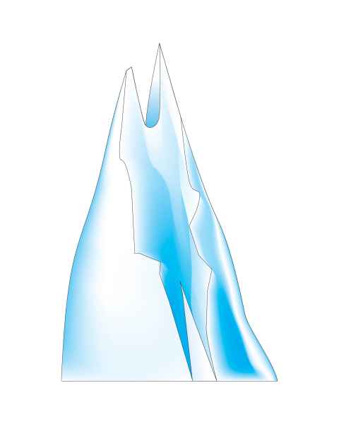 Clinton Wall Sticker - Ice Mountain 1