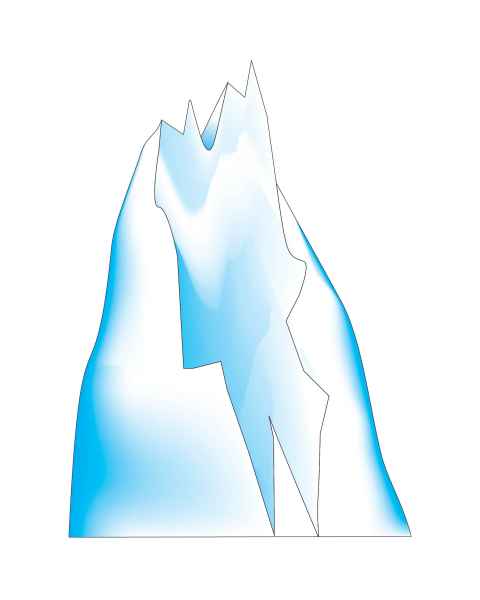 Clinton Wall Sticker - Ice Mountain 2