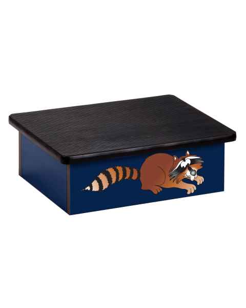 Clinton Pediatric Laminate Step Stool - Raccoon Graphic on Blue