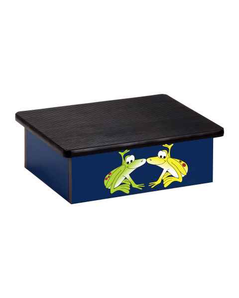 Clinton Pediatric Laminate Step Stool - Rainforest Tree Frogs Graphic on Blue