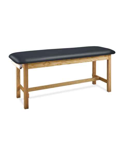 Clinton 100-E Classic Express Treatment Table with Flat Top - Black (Paper Roll is Not Included)