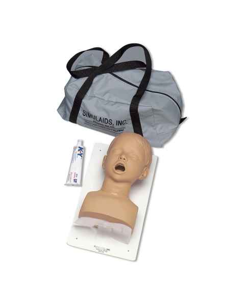 Nasco 101-125 Simulaids 3 Year-Old Child Airway Management Trainer with Board