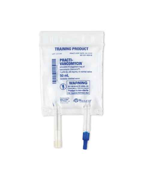Wallcur 1024784 Practi-Vancomycin 50 mL I.V. Solution Bag