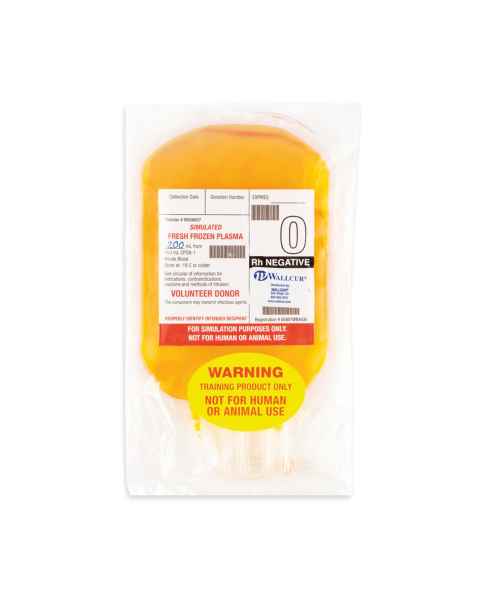 Wallcur 1024789 Practi-Fresh Frozen O- Plasma (200 mL Content / 450 mL Bag)