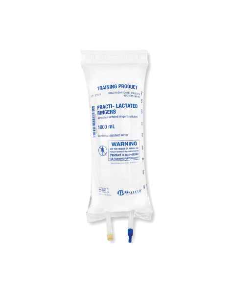 Wallcur 1024798 Practi-Lactated Ringers 1000 mL I.V. Solution Bag