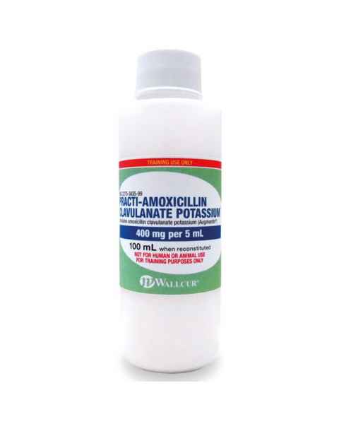 Wallcur 1024983 Practi-Amoxicillin Clavulanate 400 mg / 5 mL Oral-Unit Dose