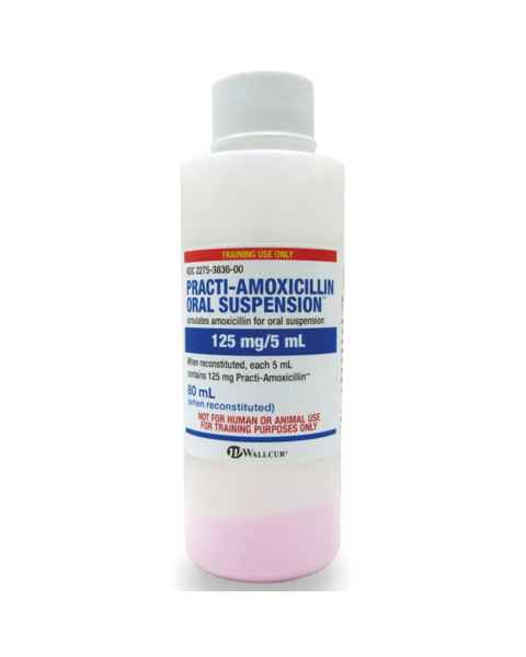 Wallcur 1024984 Practi-Amoxicillin Oral Suspension 125 mg / 5mL Oral-Unit Dose