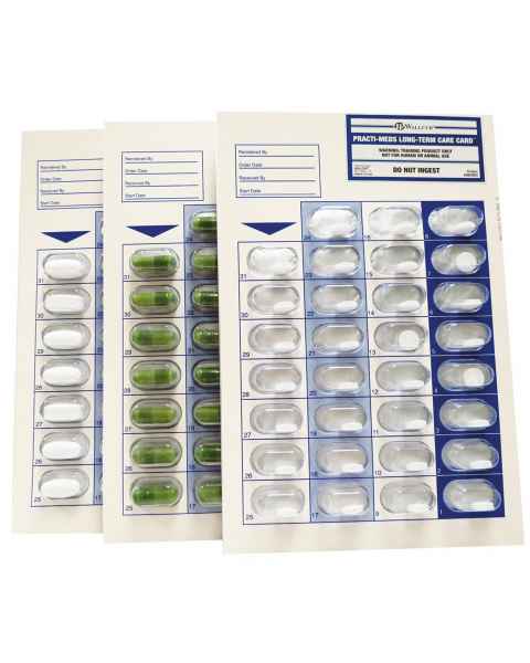 Wallcur 1024987 Practi-Meds Long-Term Care Card
