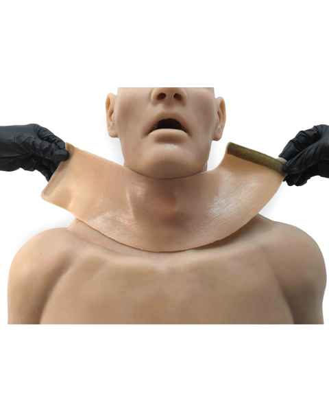 STOPS Medical 1025853 Replacement Neck Skin for 6-in-1 TCCC Trainer - Actual Use (Manikin is Sold Separately)