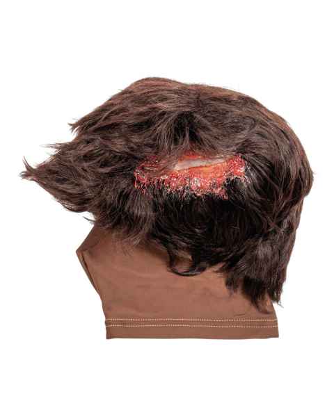 STOPS Medical 1025981 Lacerated Scalp Hood with Hair - Dark Skin Tone