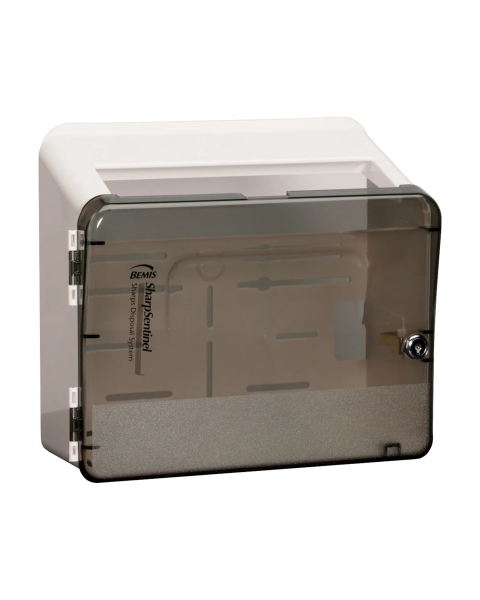 Bemis Health Care 1051 SharpSentinel&reg; Wall Cabinet for 5-Quart Exam Room Biohazard Sharps Container
