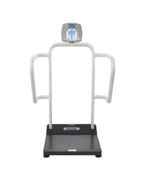 Health o Meter 1100 Series Bariatric Digital Platform Scale with Extra Wide Handrails