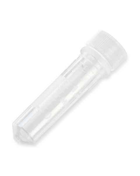 Globe Scientific 111730 2.0mL Screw Top Microtube with O-Ring Screw Cap - Sterile