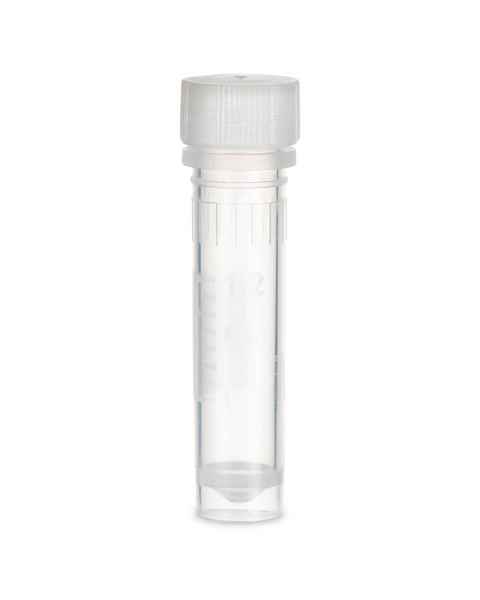 Globe Scientific 111740 2.0mL Self-Standing Screw Top Microtube with O-Ring Screw Cap - Sterile