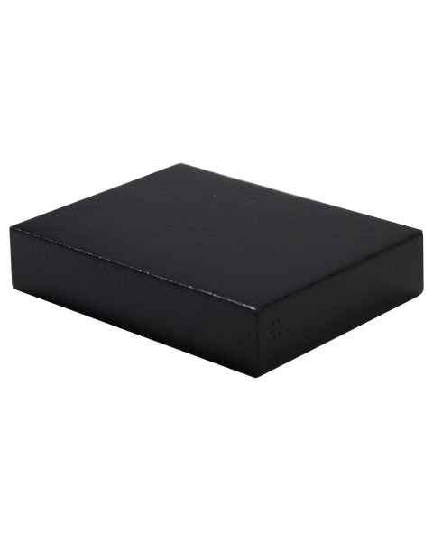 Domico Med-Device 114-SCB Rectangle ScanCoat Black Foam Positioner -  2"H x 7 1/2"W x 9 1/2"L