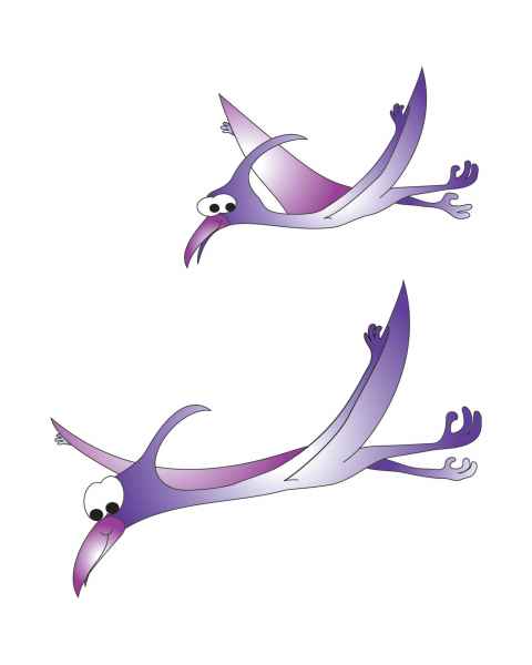 Clinton Wall Sticker - Pterodactyls