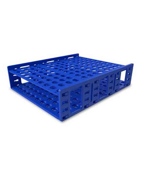 Heathrow Scientific 120835 Mega Racks Tube Rack for 18-20mm Tubes - Blue