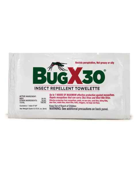 AERO Healthcare BugX30 Insect Repellent Wipes, DEET