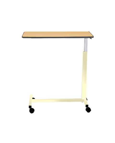 Novum Medical Model 126 Economy Overbed Table - Built In 1/4" Lip with Spring Assisted Lift Mechanism
