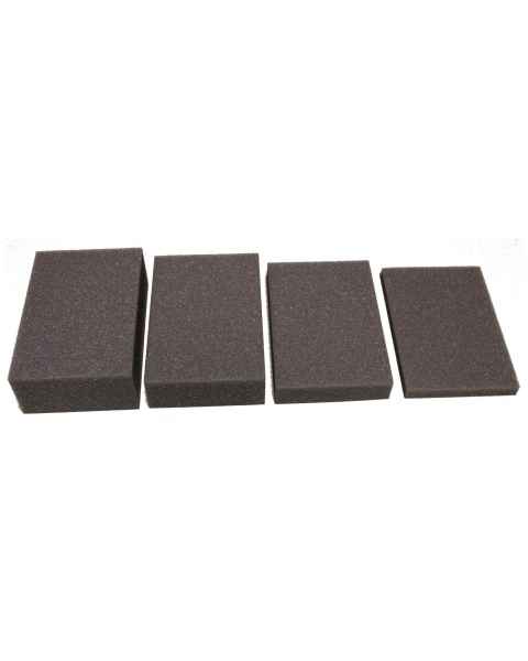 Domico Med-Device 126 Rectangle Foam Positioner - Set of 4 - 1/2", 1", 1 1/2" & 2"H x 4"W x 6"L