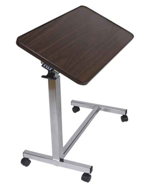 Novum Medical Model 132 Economy Overbed Table - 33 Degree Tilt with Spring Assisted Lift Mechanism